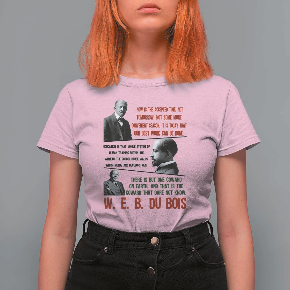W E B Du Bois Education And Human Development Quote T Shirt For Women