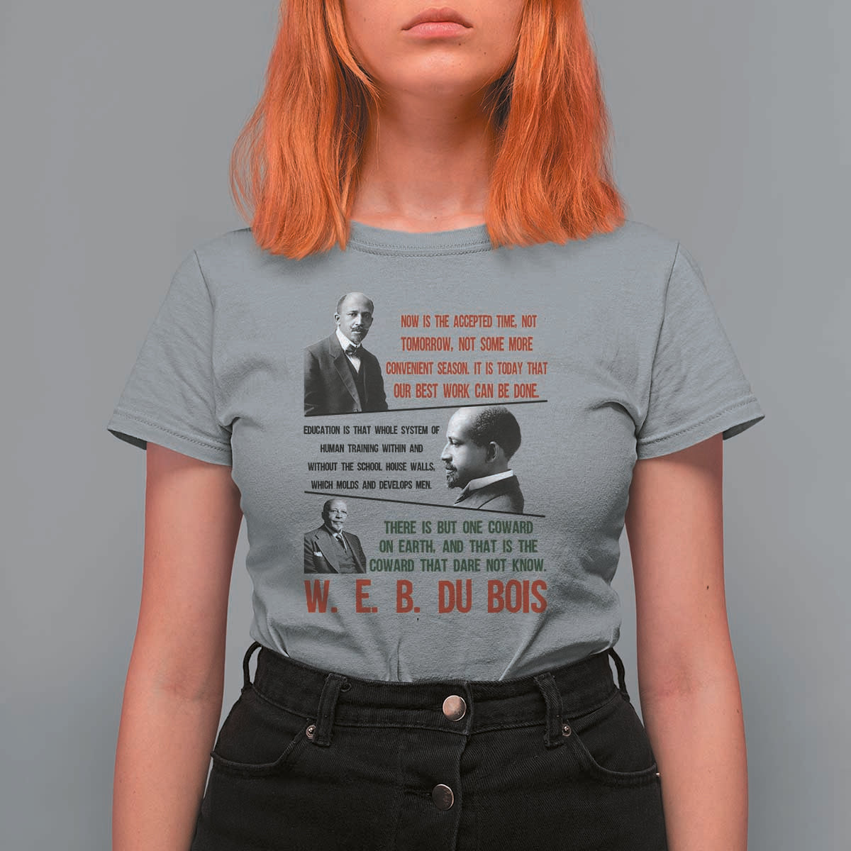 W E B Du Bois Education And Human Development Quote T Shirt For Women