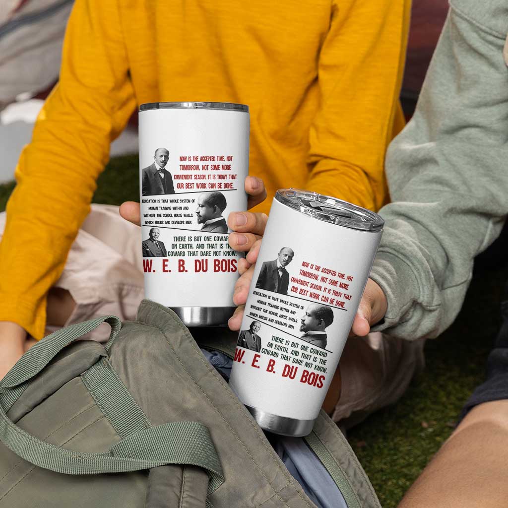 W E B Du Bois Education And Human Development Quote Tumbler Cup
