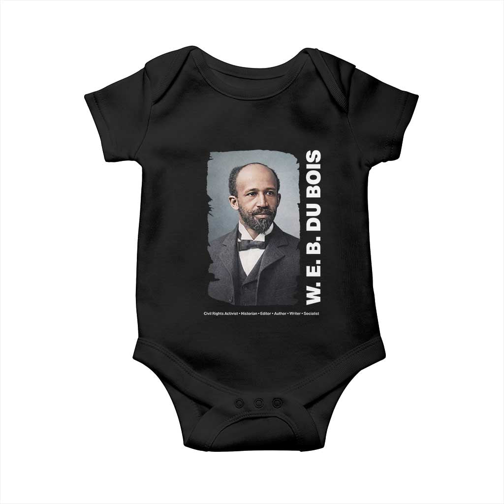 W E B Du Bois Baby Onesie Black Thought Leader And Intellectual Legacy