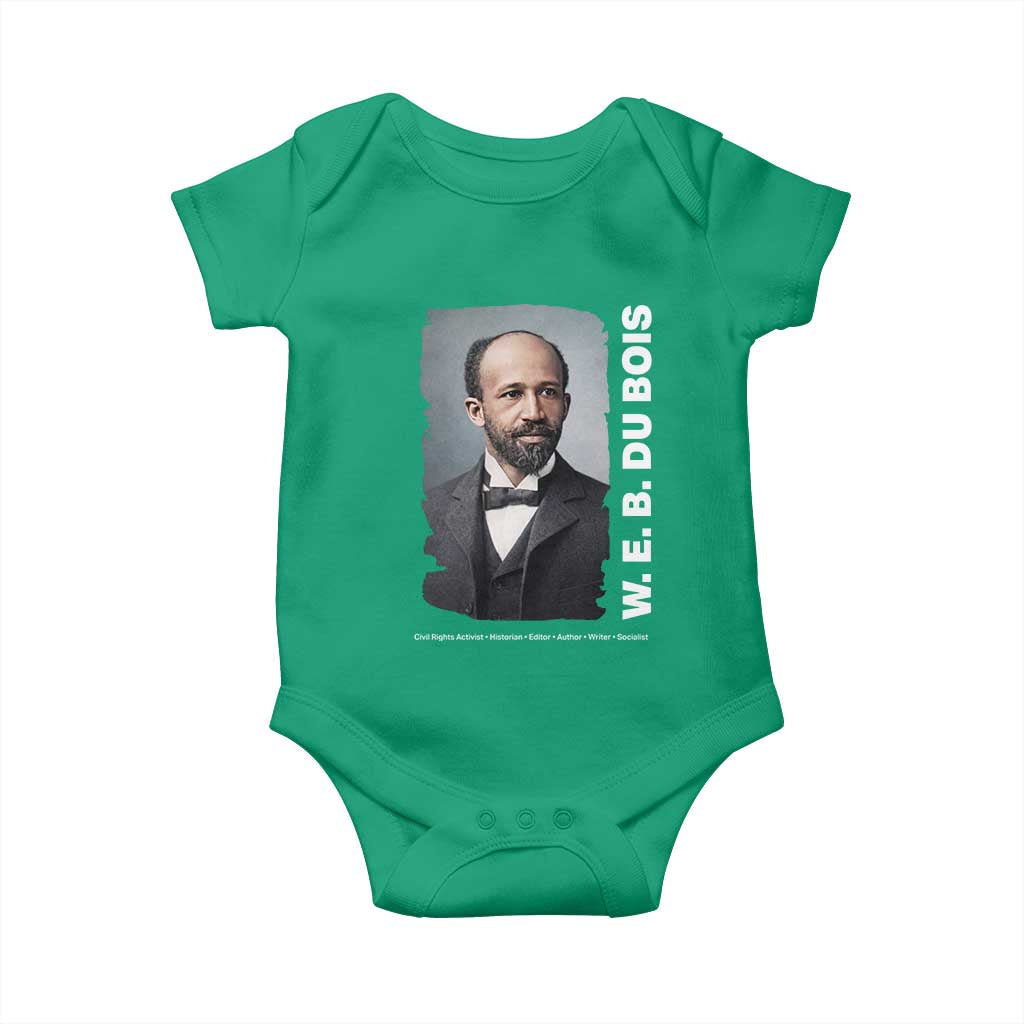 W E B Du Bois Baby Onesie Black Thought Leader And Intellectual Legacy