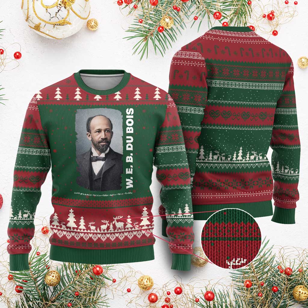W E B Du Bois Ugly Christmas Sweater Black Thought Leader And Intellectual Legacy