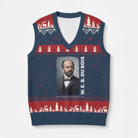 W E B Du Bois V-Neck Knit Sweater Vest Black Thought Leader And Intellectual Legacy