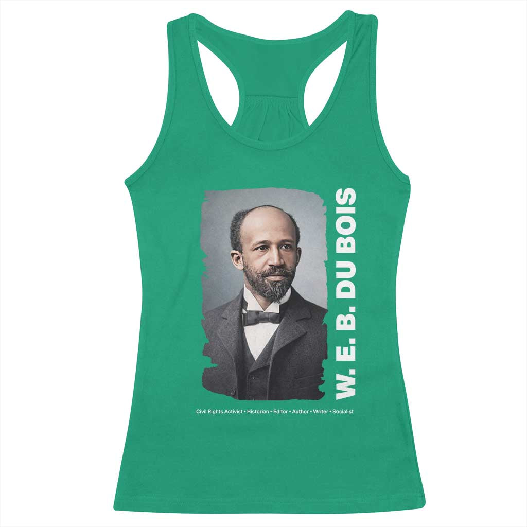 W E B Du Bois Racerback Tank Top Black Thought Leader And Intellectual Legacy