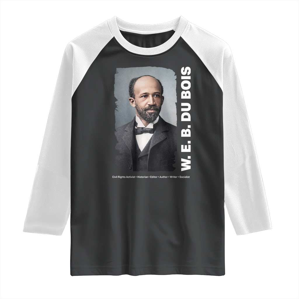 W E B Du Bois Raglan Shirt Black Thought Leader And Intellectual Legacy