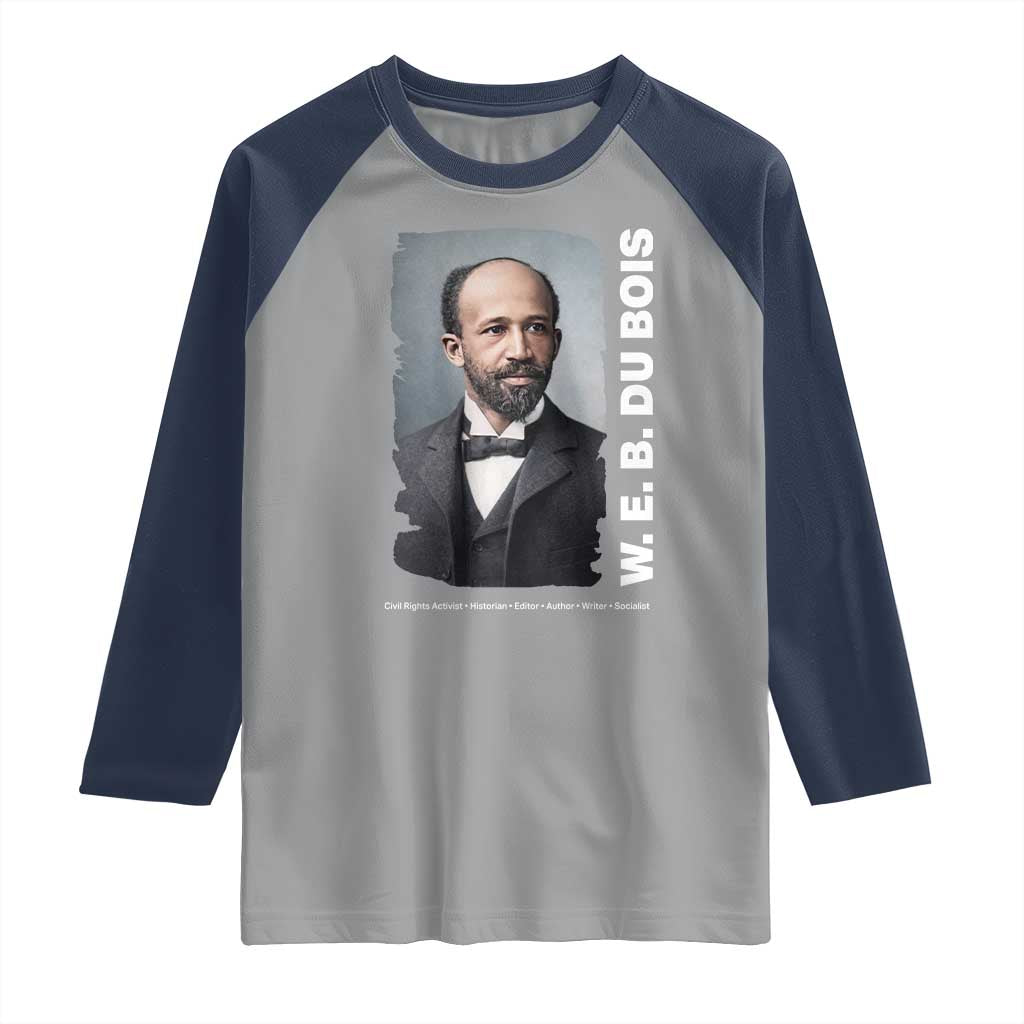 W E B Du Bois Raglan Shirt Black Thought Leader And Intellectual Legacy