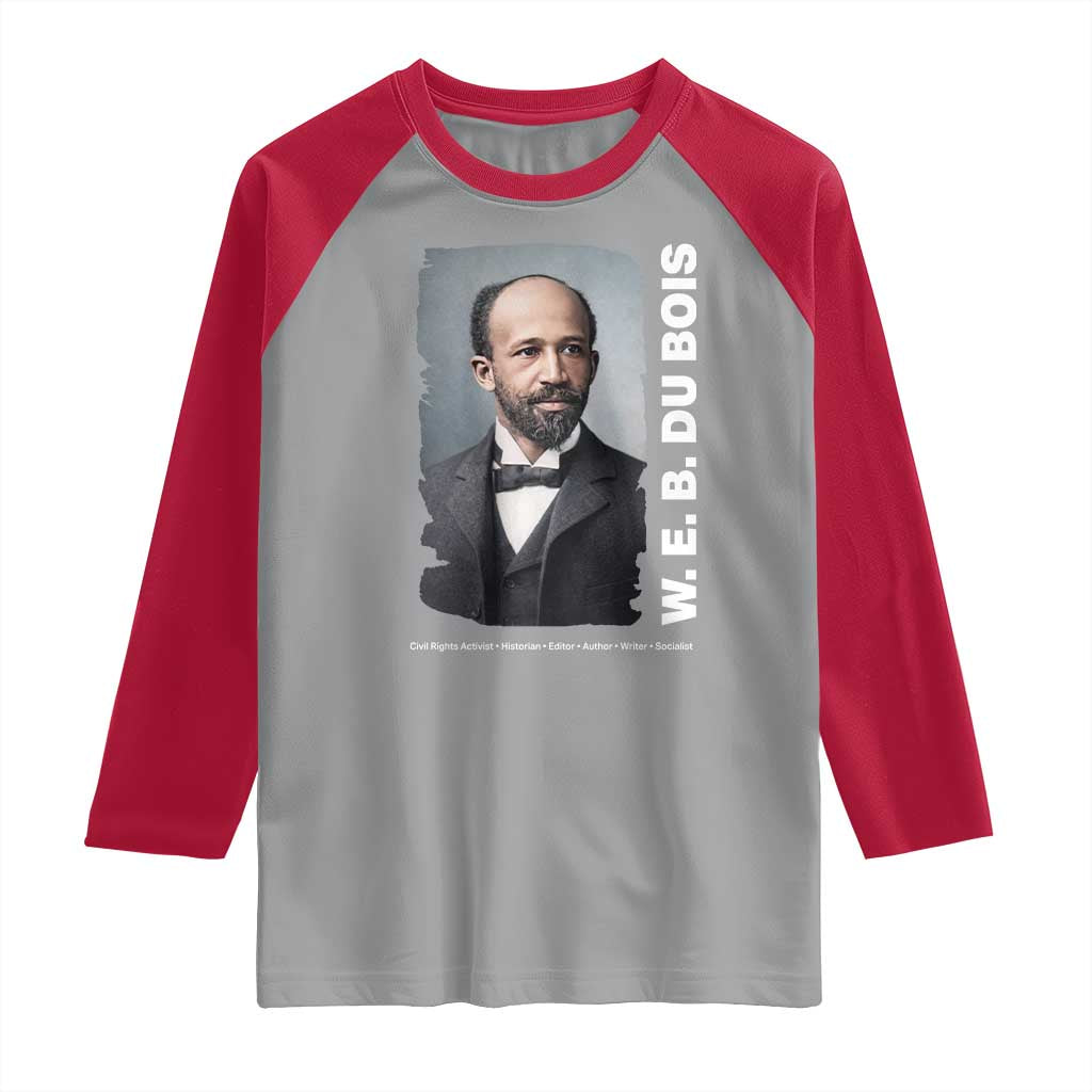 W E B Du Bois Raglan Shirt Black Thought Leader And Intellectual Legacy