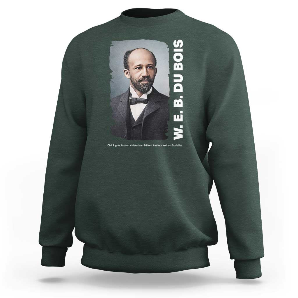W E B Du Bois Sweatshirt Black Thought Leader And Intellectual Legacy