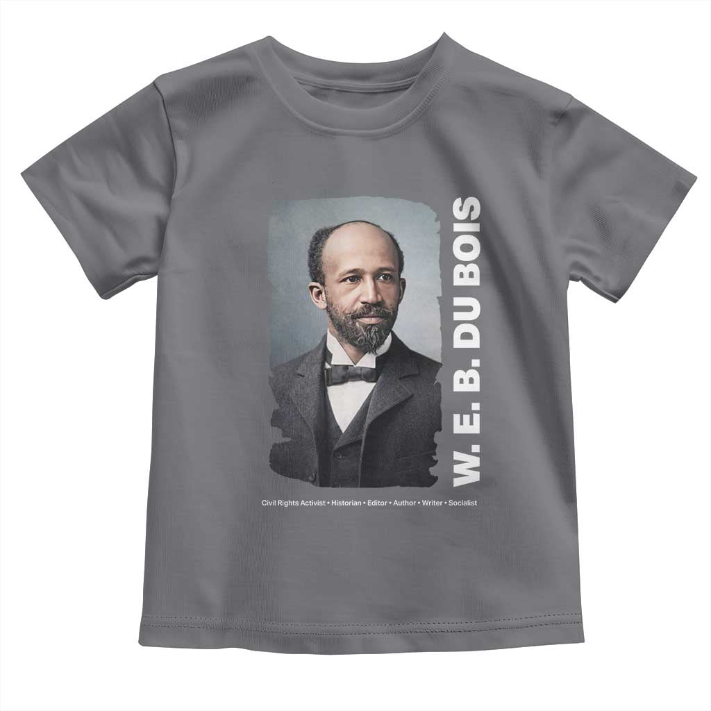 W E B Du Bois Toddler T Shirt Black Thought Leader And Intellectual Legacy