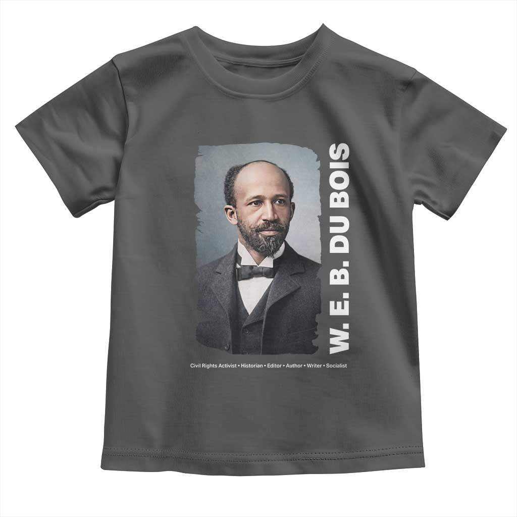 W E B Du Bois Toddler T Shirt Black Thought Leader And Intellectual Legacy