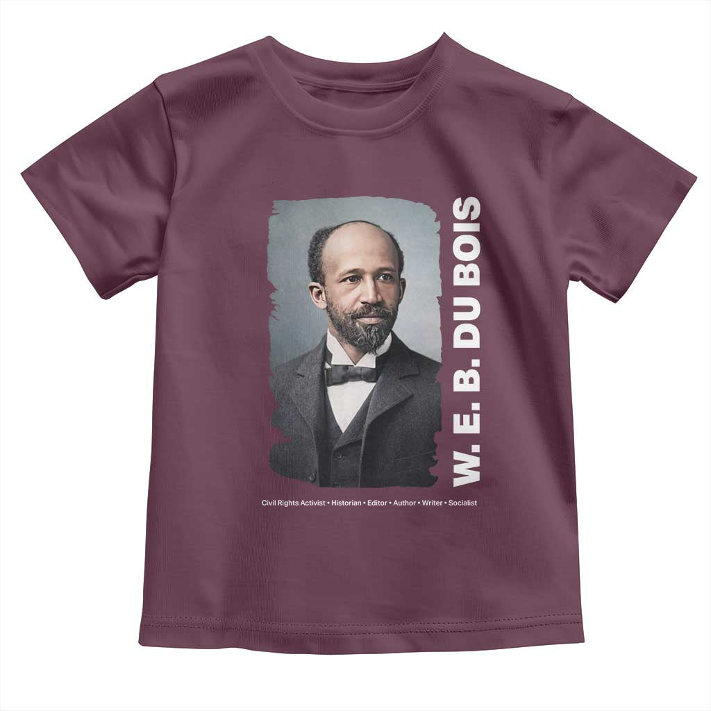 W E B Du Bois Toddler T Shirt Black Thought Leader And Intellectual Legacy