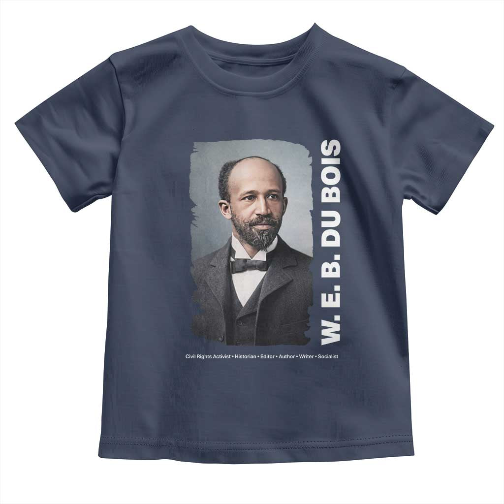 W E B Du Bois Toddler T Shirt Black Thought Leader And Intellectual Legacy