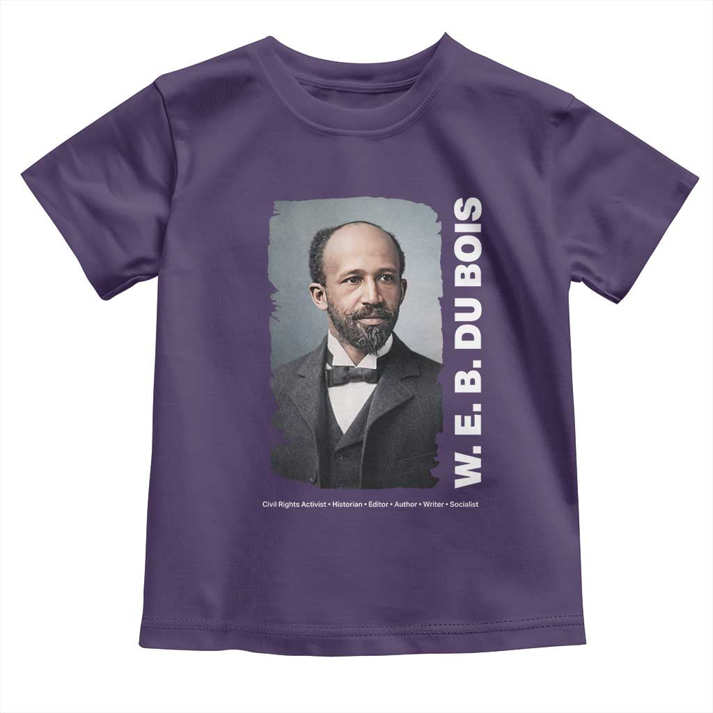 W E B Du Bois Toddler T Shirt Black Thought Leader And Intellectual Legacy