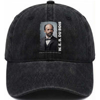 W E B Du Bois Washed Cotton Baseball Cap Black Thought Leader And Intellectual Legacy