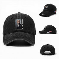 W E B Du Bois Washed Cotton Baseball Cap Black Thought Leader And Intellectual Legacy