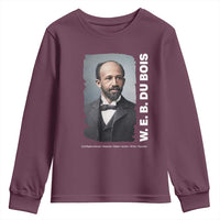 W E B Du Bois Youth Sweatshirt Black Thought Leader And Intellectual Legacy