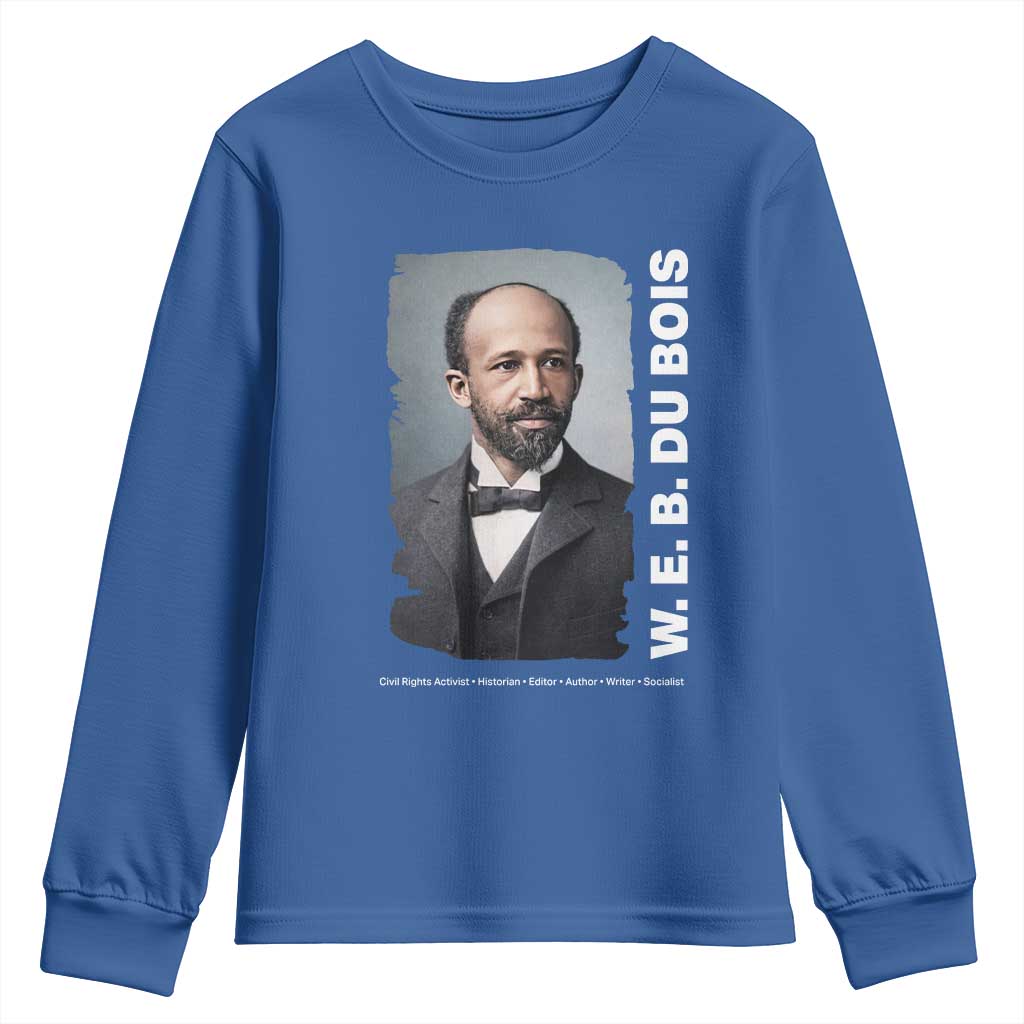 W E B Du Bois Youth Sweatshirt Black Thought Leader And Intellectual Legacy