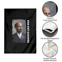 Educate Like W E B Garden Flag African American Heritage