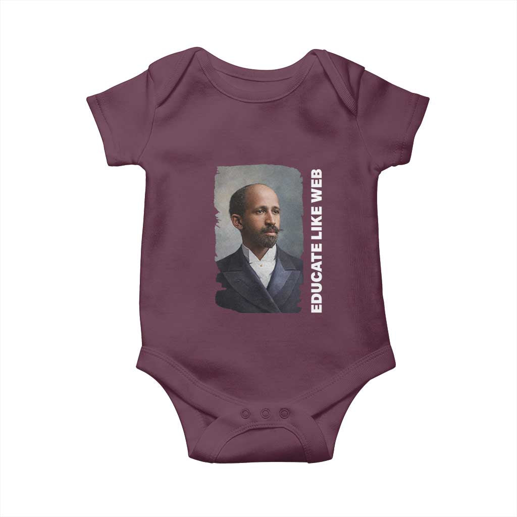 Educate Like W E B Baby Onesie African American Heritage
