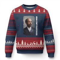 Educate Like W E B Ugly Christmas Sweater African American Heritage