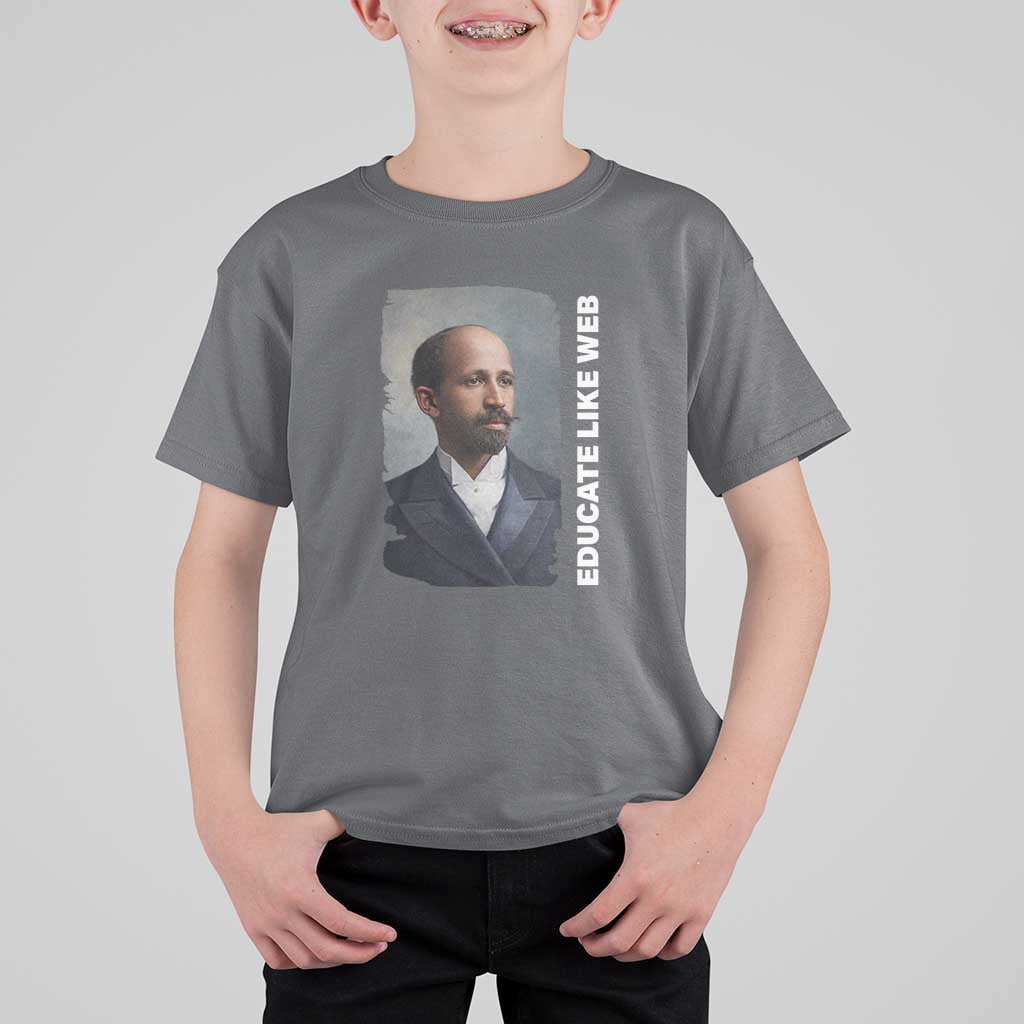 Educate Like W E B T Shirt For Kid African American Heritage