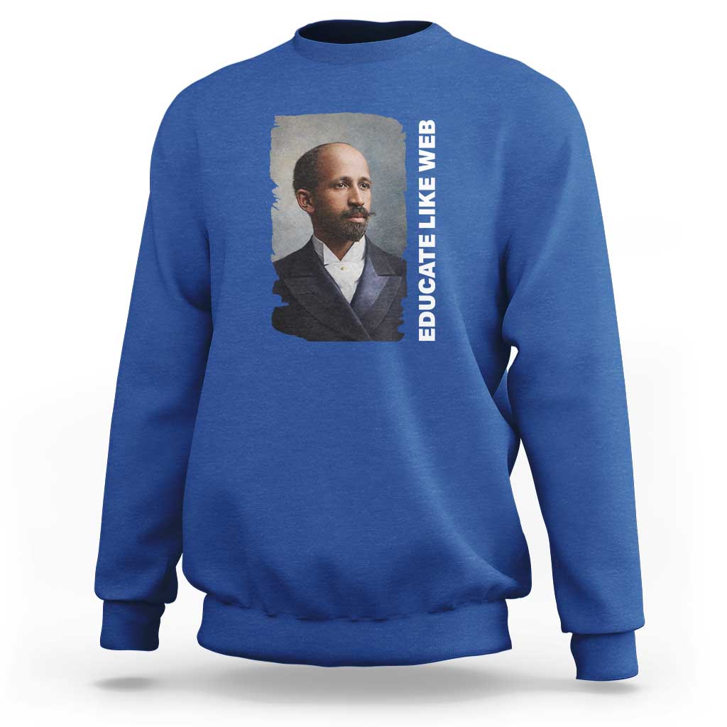 Educate Like W E B Sweatshirt African American Heritage