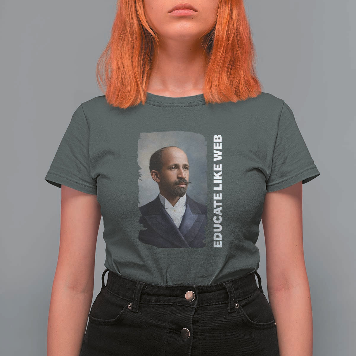 Educate Like W E B T Shirt For Women African American Heritage