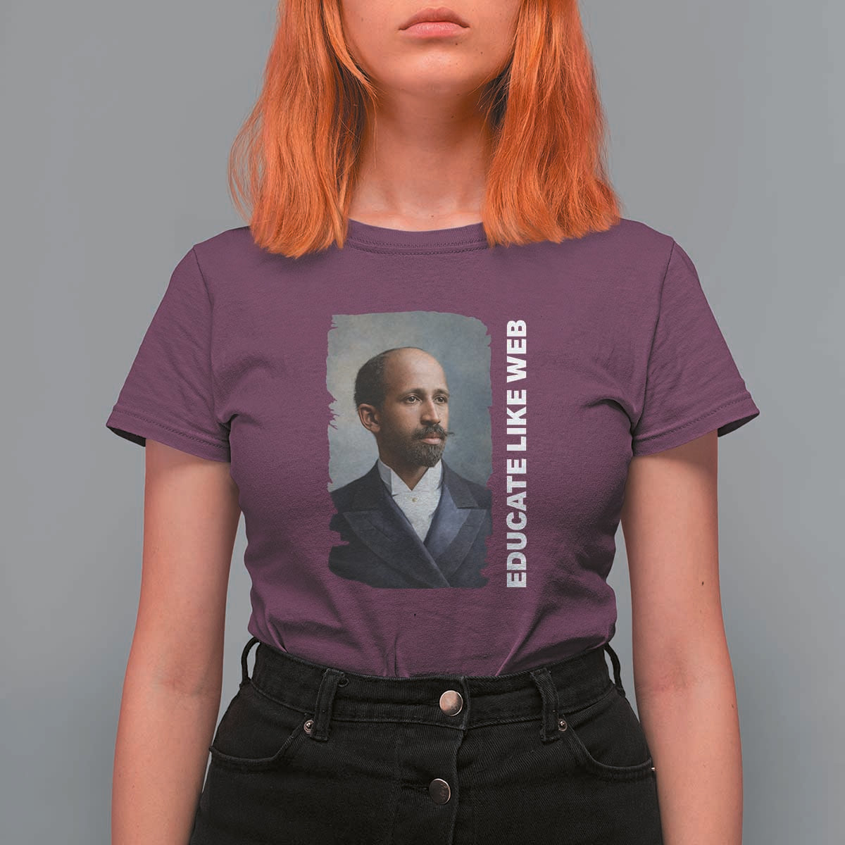 Educate Like W E B T Shirt For Women African American Heritage