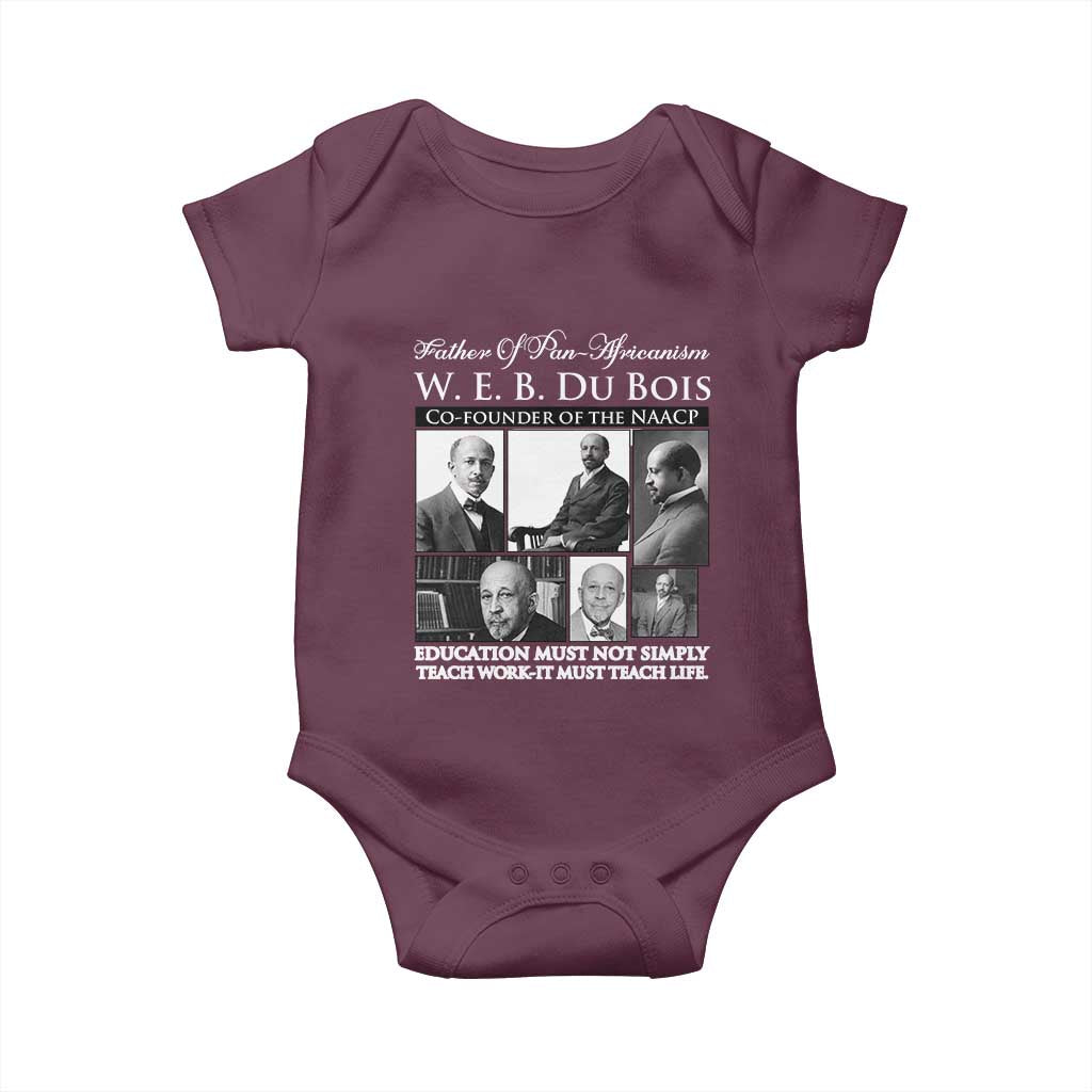 W E B Du Bois Baby Onesie Education Must Teach Life Quote