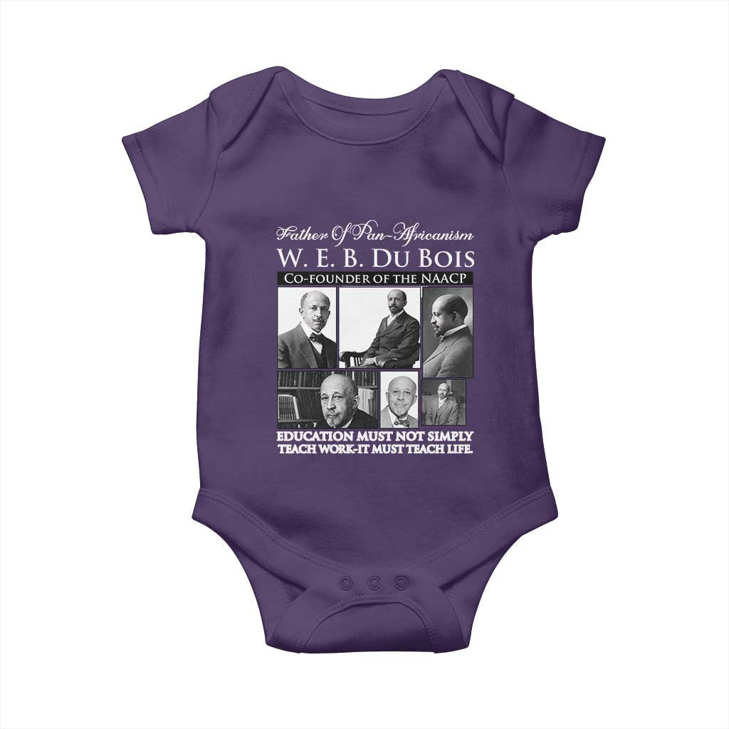 W E B Du Bois Baby Onesie Education Must Teach Life Quote