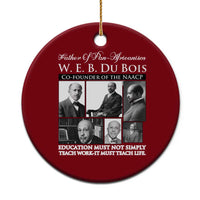 W E B Du Bois Ceramic Ornament Education Must Teach Life Quote