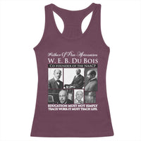 W E B Du Bois Racerback Tank Top Education Must Teach Life Quote