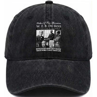 W E B Du Bois Washed Cotton Baseball Cap Education Must Teach Life Quote