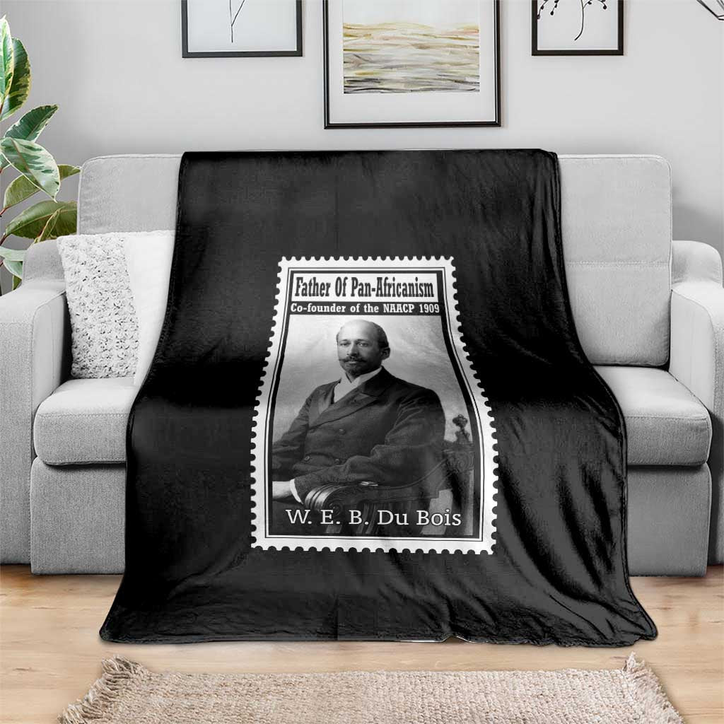 Vintage Stamp W E B Du Bois Throw Blanket Black Thought Leader