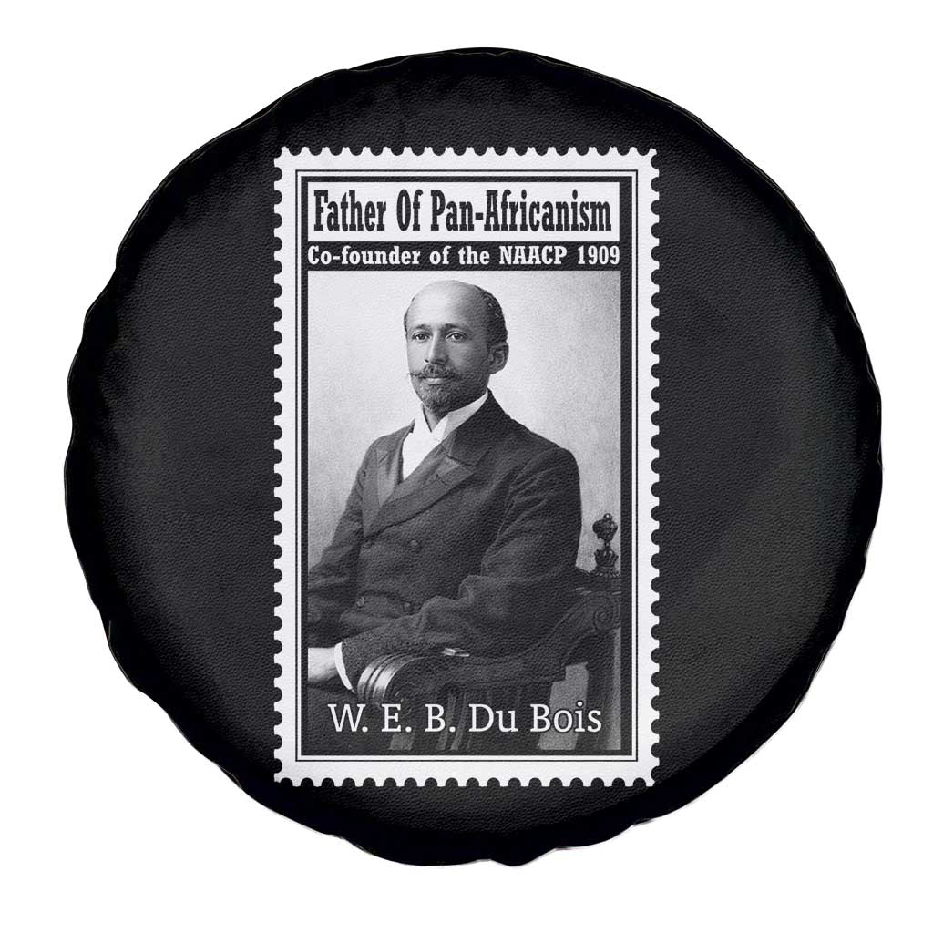 Vintage Stamp W E B Du Bois Spare Tire Cover Black Thought Leader