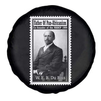 Vintage Stamp W E B Du Bois Spare Tire Cover Black Thought Leader