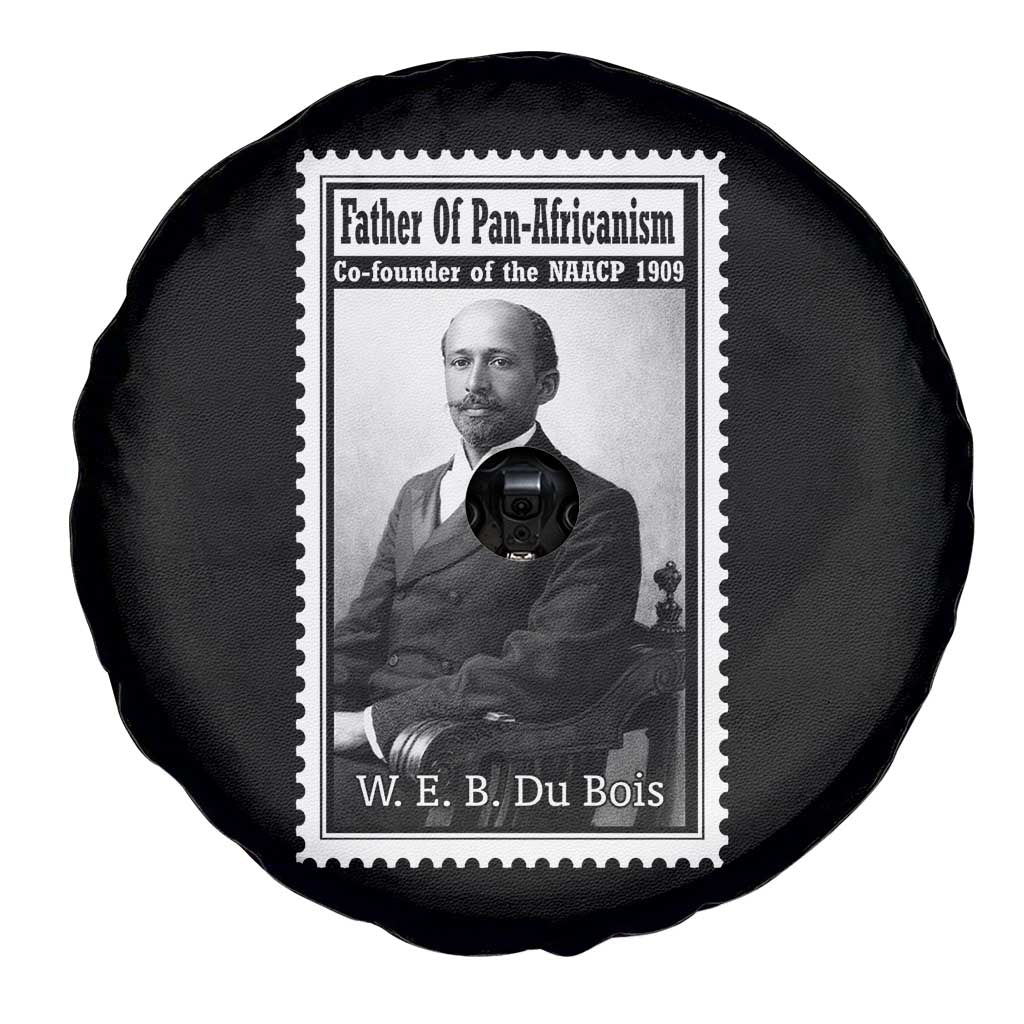 Vintage Stamp W E B Du Bois Spare Tire Cover Black Thought Leader