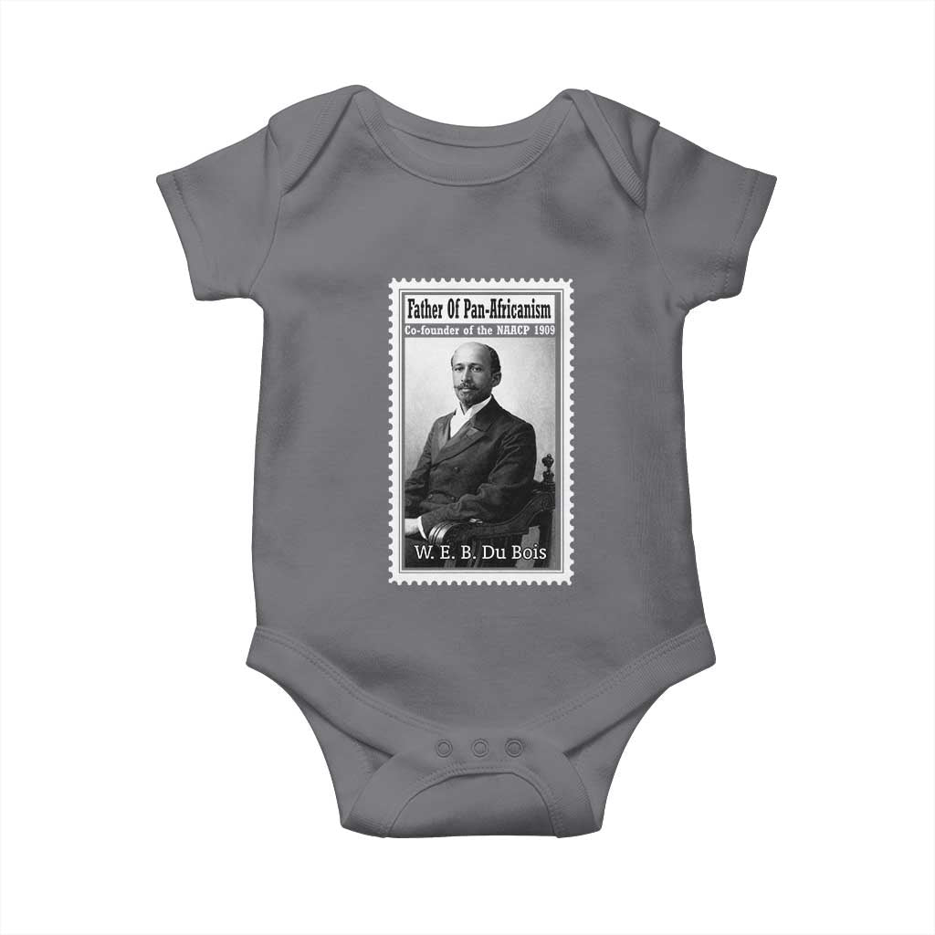 Vintage Stamp W E B Du Bois Baby Onesie Black Thought Leader