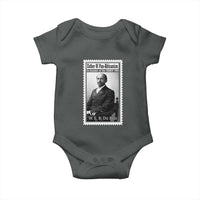 Vintage Stamp W E B Du Bois Baby Onesie Black Thought Leader
