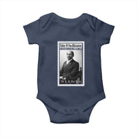 Vintage Stamp W E B Du Bois Baby Onesie Black Thought Leader