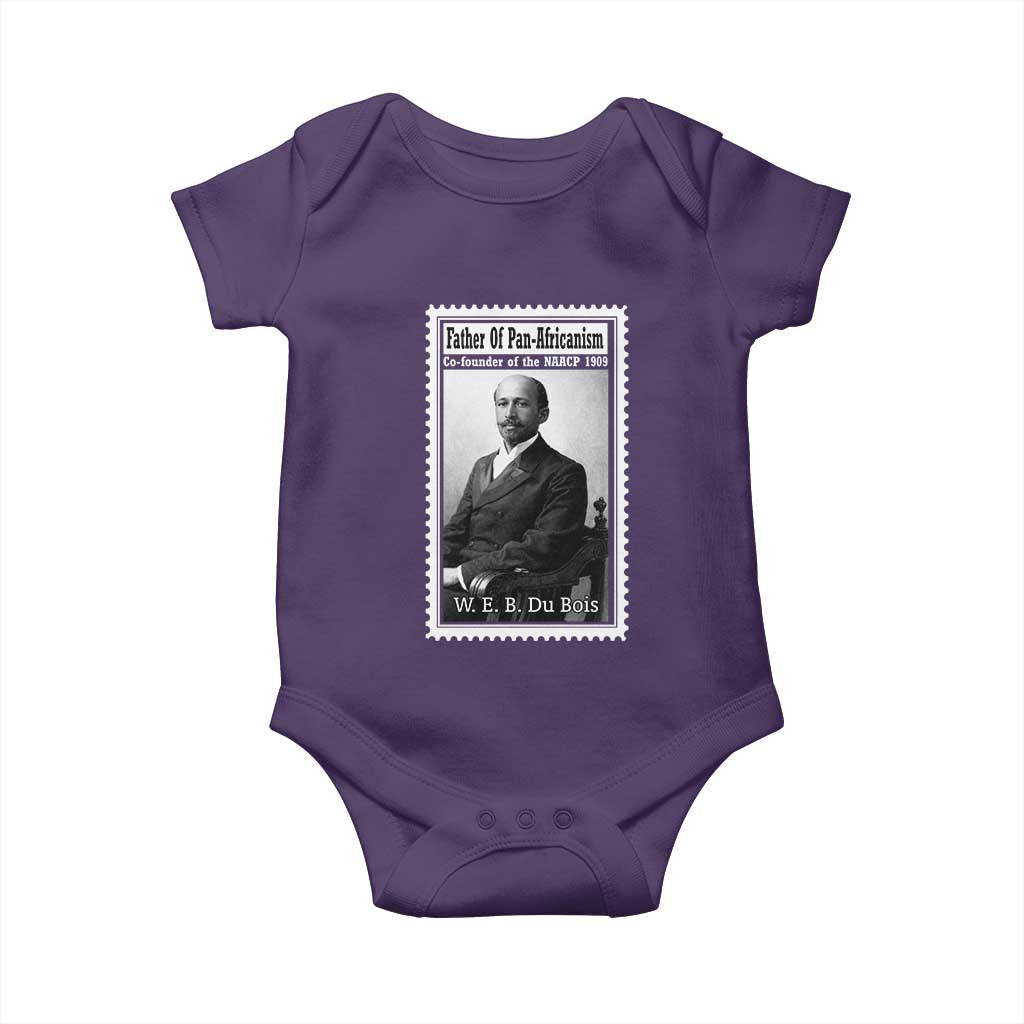 Vintage Stamp W E B Du Bois Baby Onesie Black Thought Leader