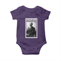 Vintage Stamp W E B Du Bois Baby Onesie Black Thought Leader