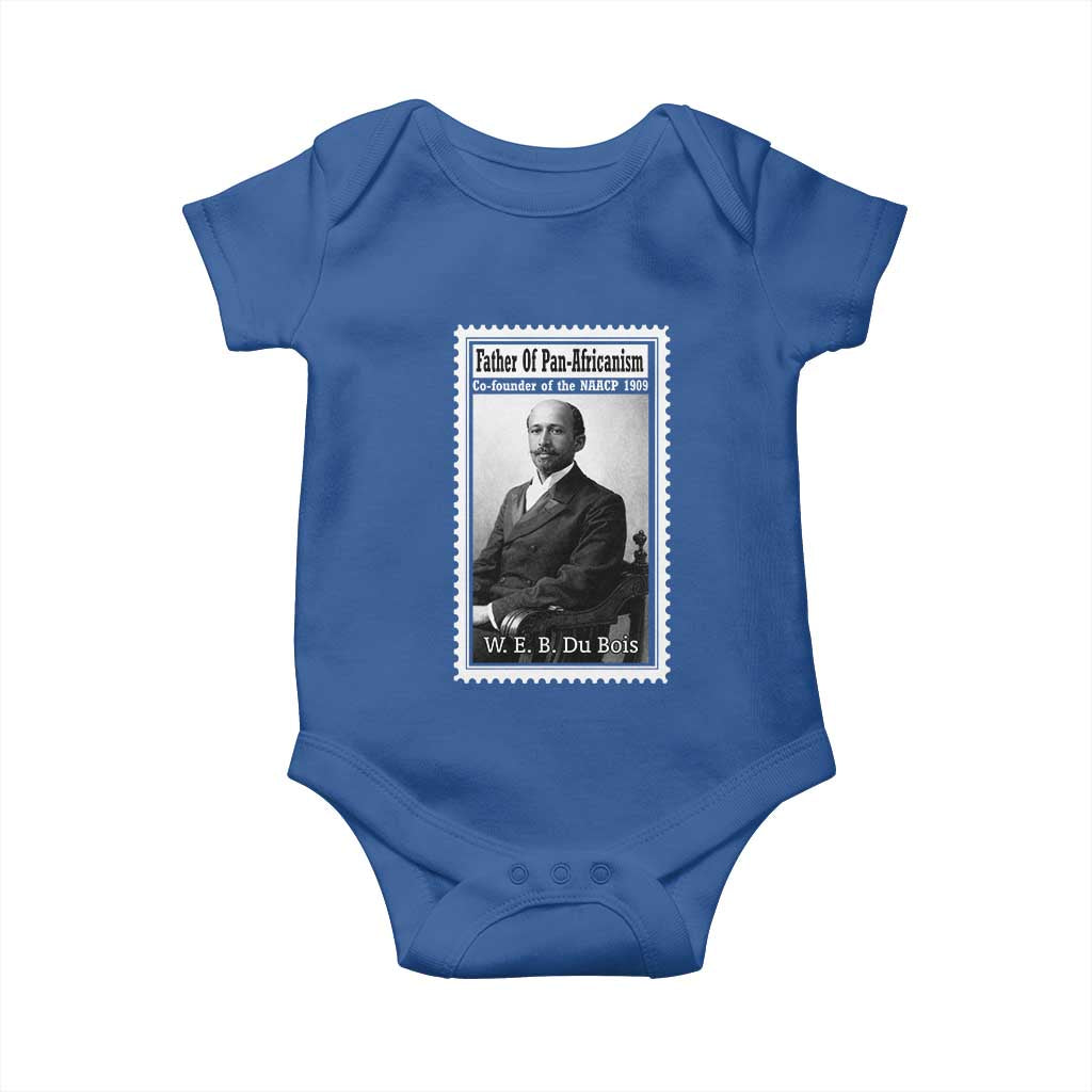 Vintage Stamp W E B Du Bois Baby Onesie Black Thought Leader