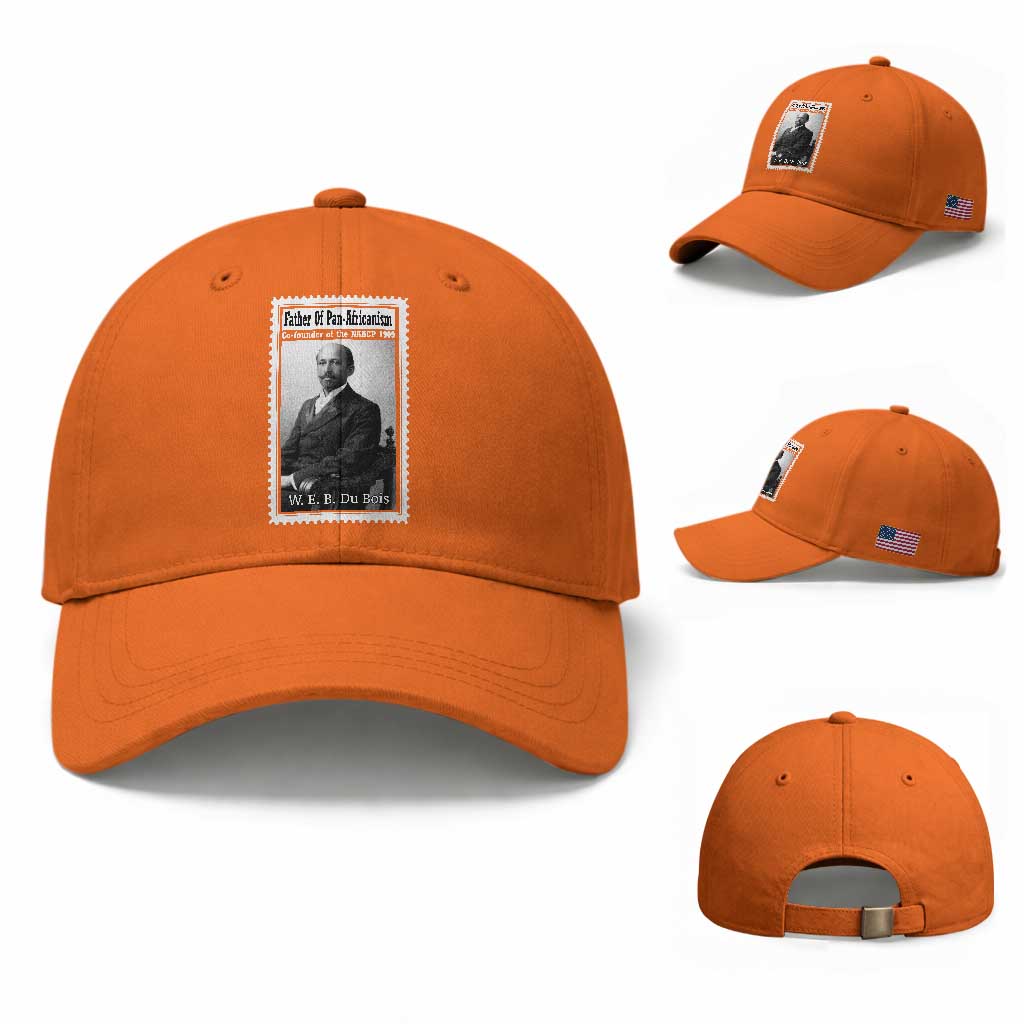 Vintage Stamp W E B Du Bois Baseball Cap Black Thought Leader