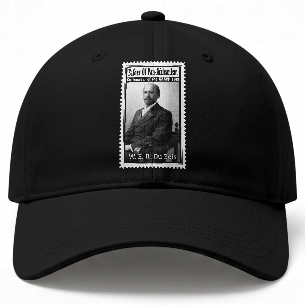 Vintage Stamp W E B Du Bois Baseball Cap Black Thought Leader