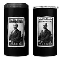 Vintage Stamp W E B Du Bois 4 in 1 Can Cooler Tumbler Black Thought Leader