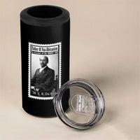 Vintage Stamp W E B Du Bois 4 in 1 Can Cooler Tumbler Black Thought Leader