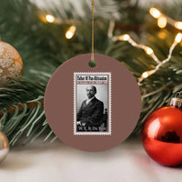 Vintage Stamp W E B Du Bois Ceramic Ornament Black Thought Leader