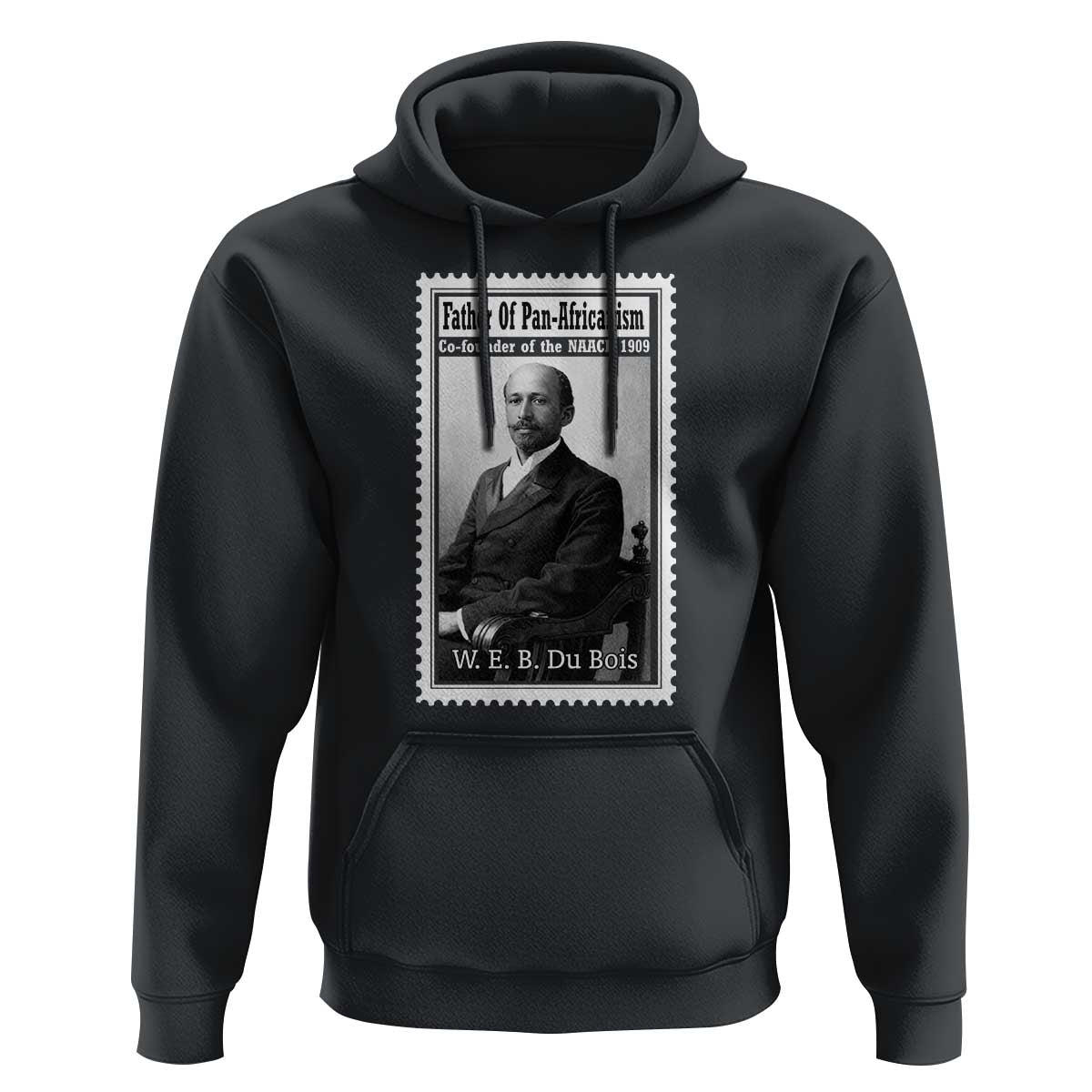 Vintage Stamp W E B Du Bois Hoodie Black Thought Leader