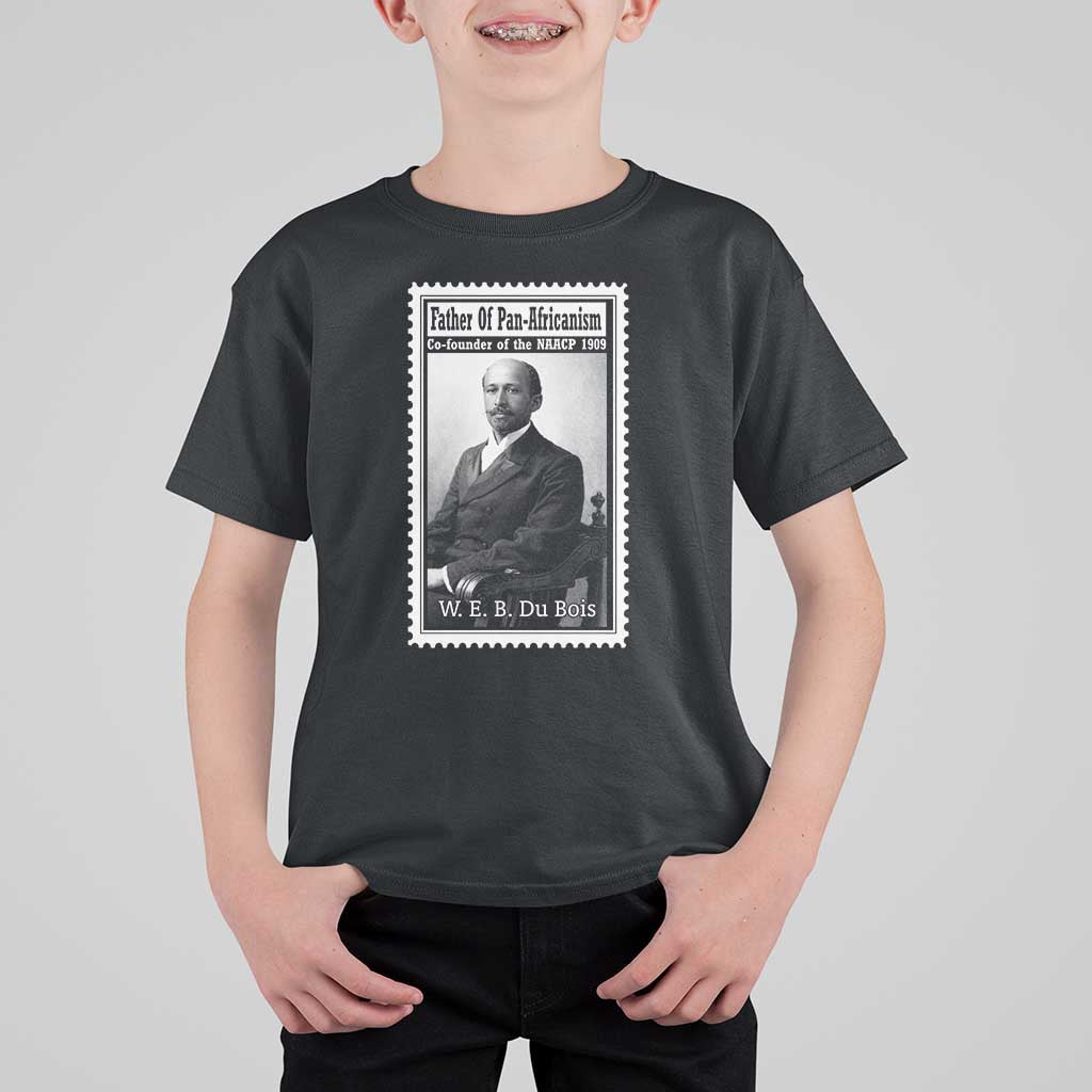 Vintage Stamp W E B Du Bois T Shirt For Kid Black Thought Leader